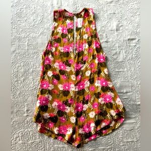 Acacia Silk Haiku Romper In Lei Day